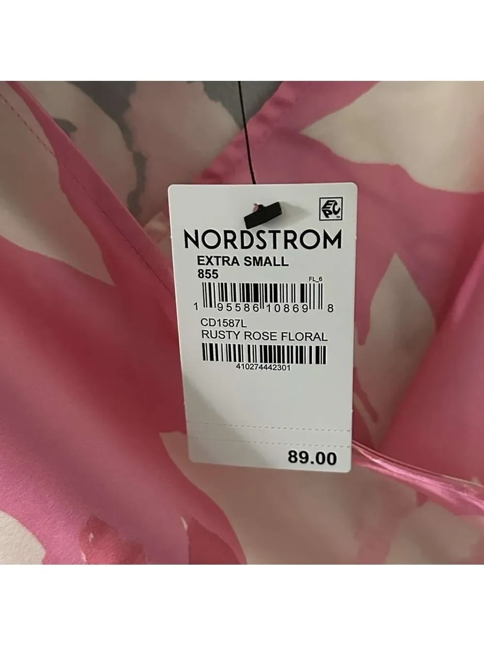 Lulus-Floral Pink Slipdress- size XS-NWT - Picture 9 of 13